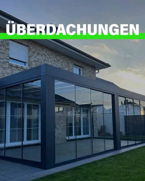 Referenz einer Handwerker Webseite für Überdachungen und Terrassendachbau