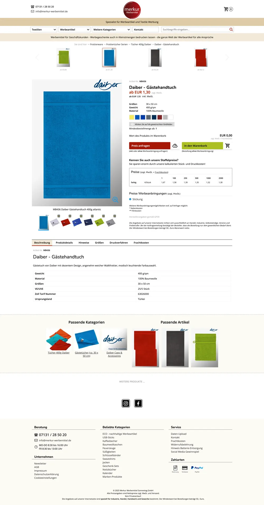 Lange Gesamtansicht Produktseite